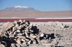 Paisagem da Laguna Colorada, no sudoeste da Bolívia